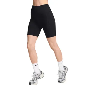 Nike Women's One High-Waisted 8" Biker Shorts with Pockets Casual Active Ultra Soft Touch