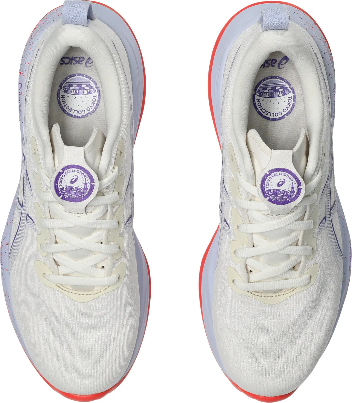 Asics Gel Cumulus 27 Tokyo Womens Running Shoes - Cream Neutral Stride Geometry stain - resistant