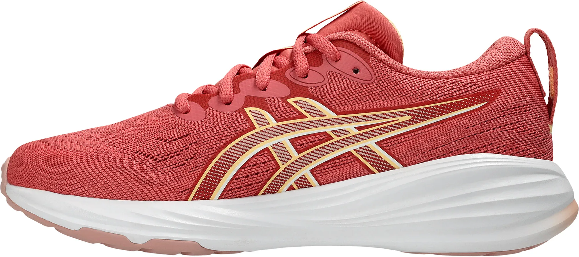 Asics Gel Cumulus 27 GS Junior Running Shoes - Pink Compression Resistant Foam High Rebound Heel