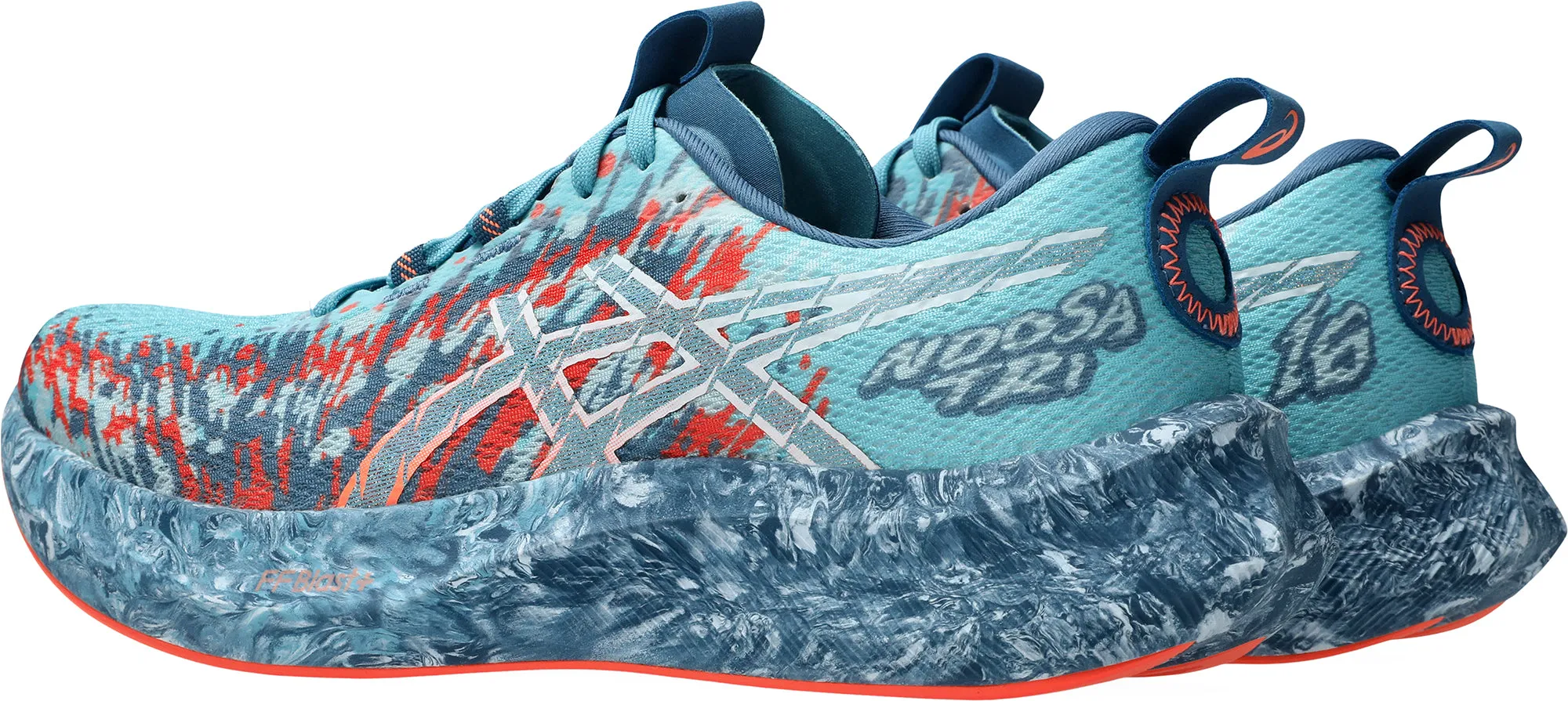 Asics Gel Noosa Tri 16 Mens Running Shoes - Blue traction - enhanced running gear polka - dot running wear