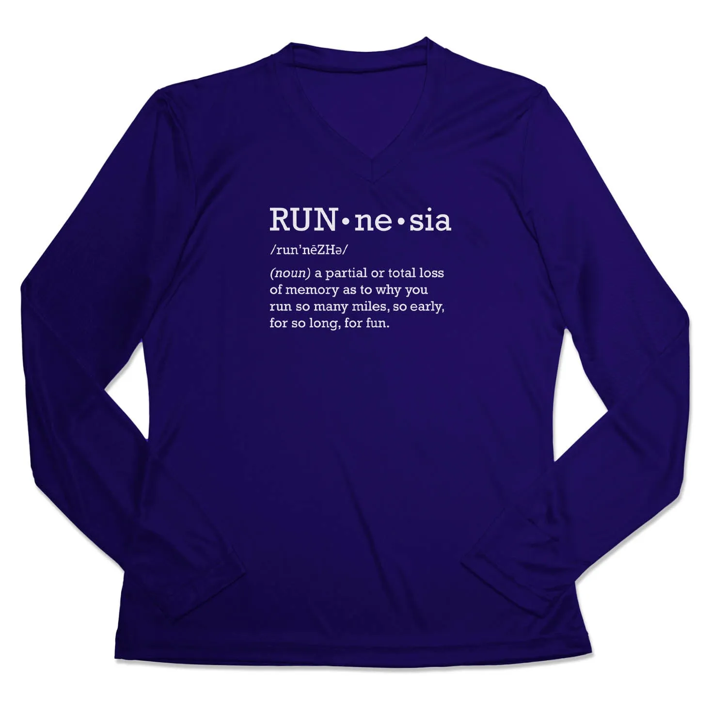 Women's Long Sleeve Tech Tee - RUNnesia Matte Look