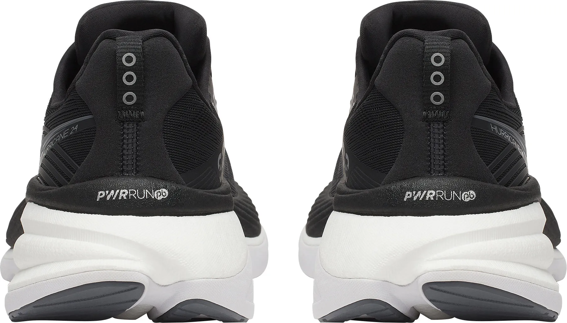 Saucony Hurricane 24 Mens Running Shoes - Black forefoot support