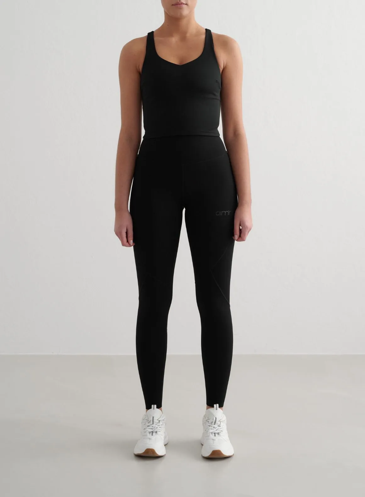 Cooling Fabric Technology Moisture Control Technology Black Sculpting Strappy Bralette