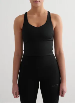 Black Sculpting Strappy Bralette Eco Friendly Production Abrasion Resistant Texture