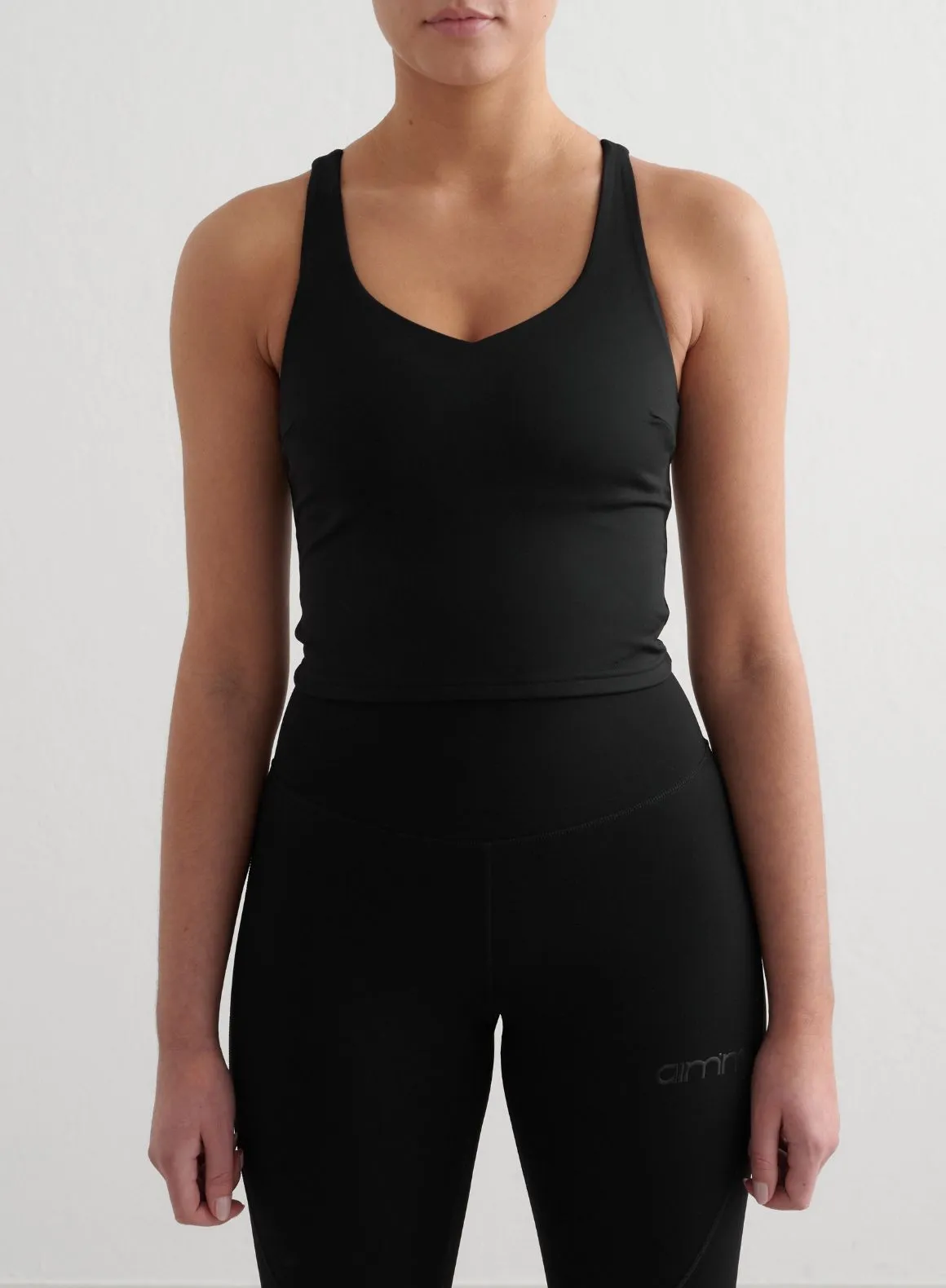 Black Sculpting Strappy Bralette Eco Friendly Production Abrasion Resistant Texture