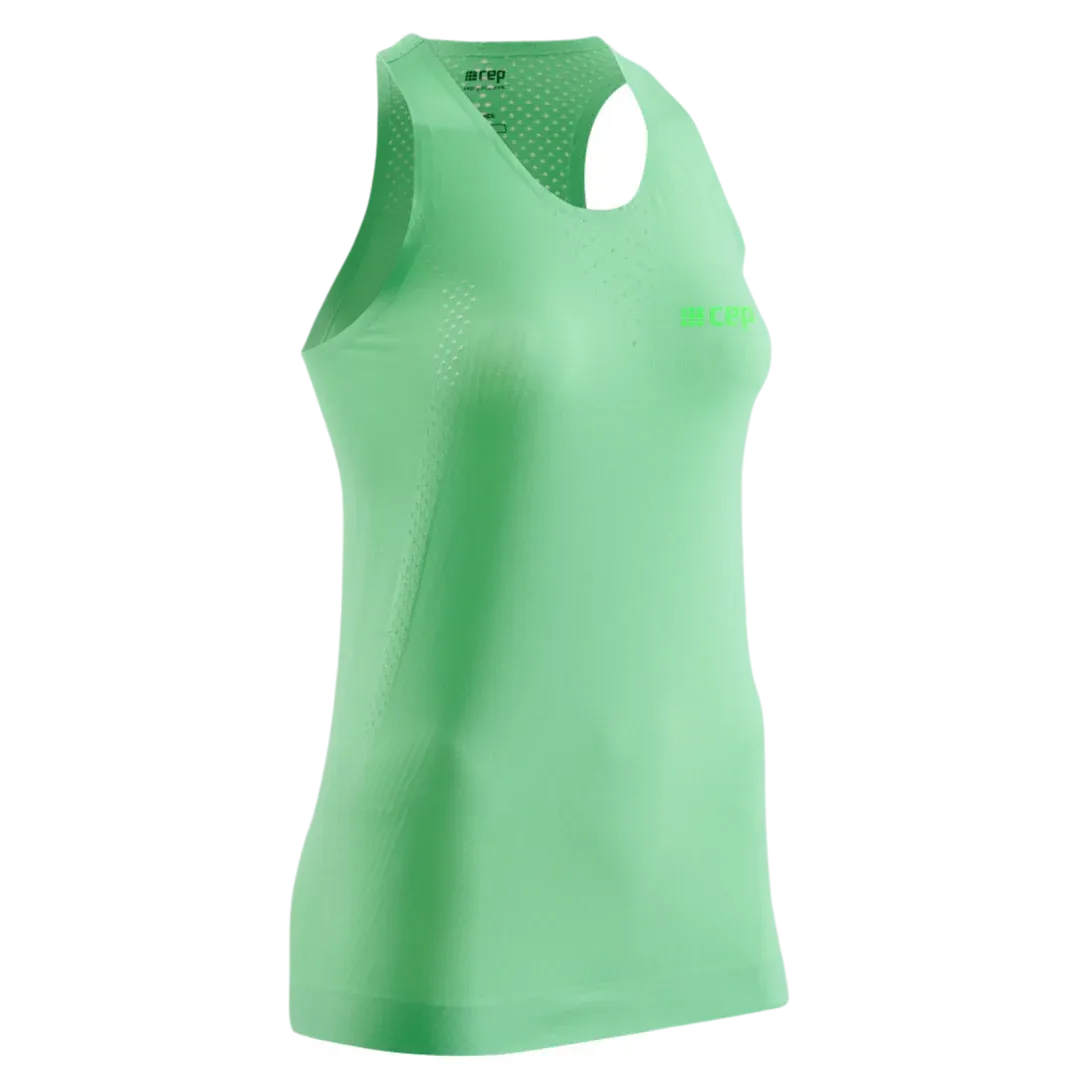 Moisture Management System Fresh Lightness CEP | Run Ultralight Tank Top | Women's | Green