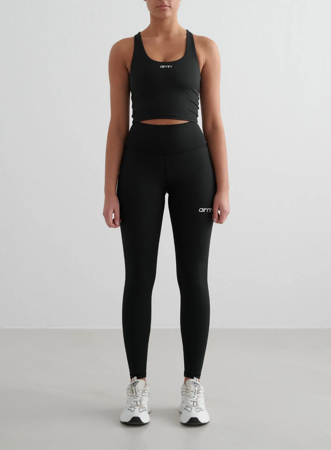 Camouflaged Black Core Tights & Essential Bralette Set