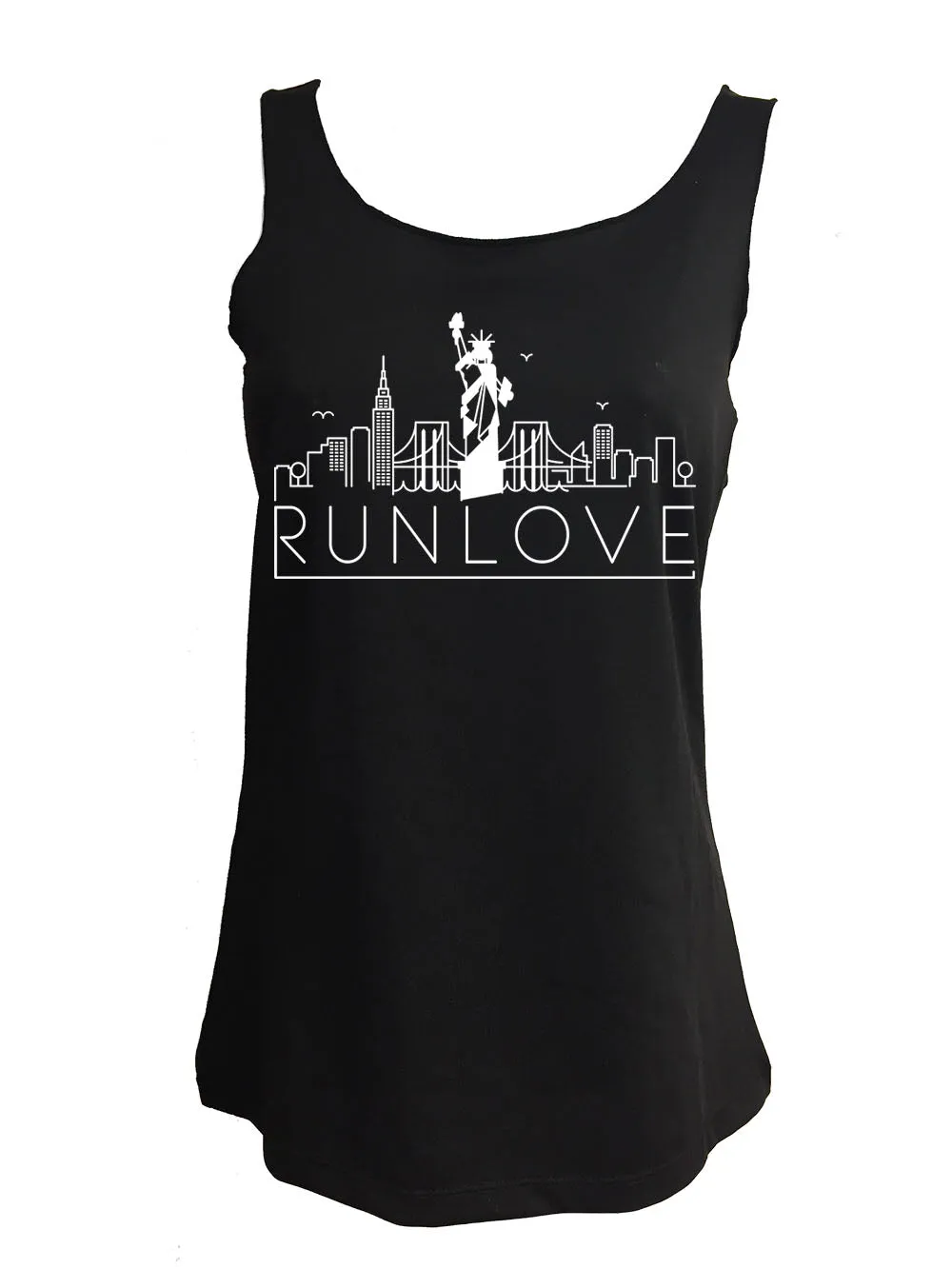 Black Urban NY Run Love Sport Tank Soft Dry