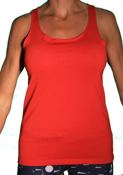 Quick Dry Technology non - standard size Red Performance Racerback Sport Tank