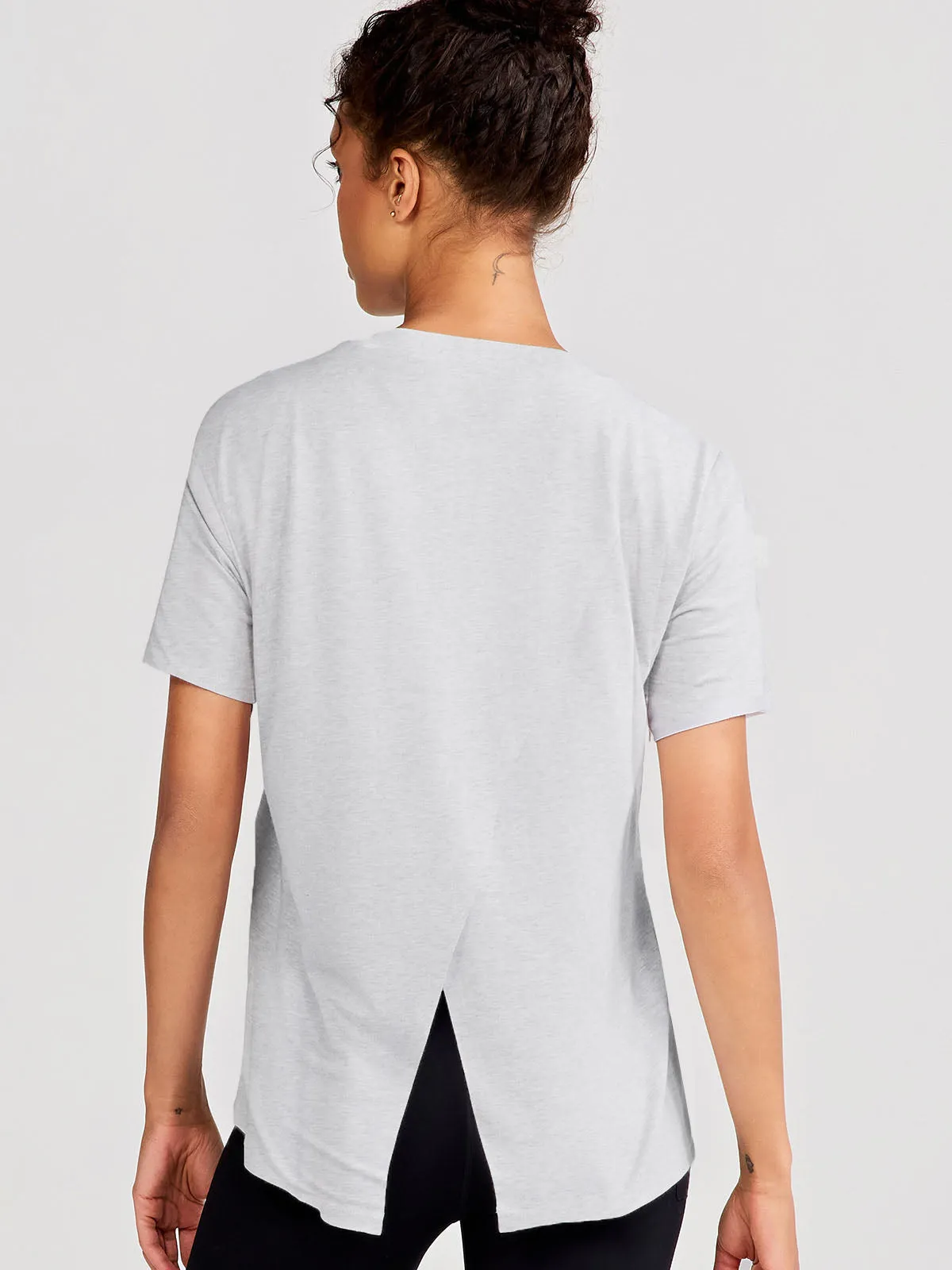 Uptown Luxe Cross Back T-Shirt Smart Layering