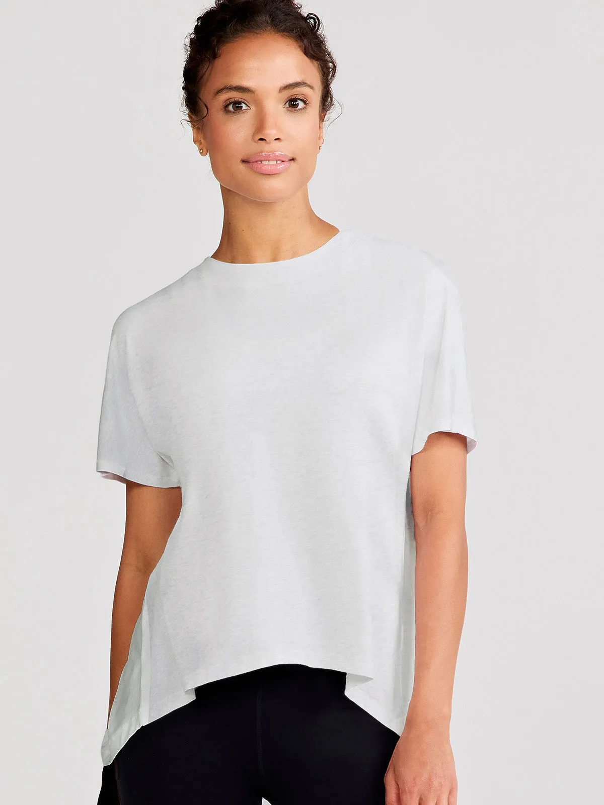 Uptown Luxe Cross Back T-Shirt Anti Odor Technology