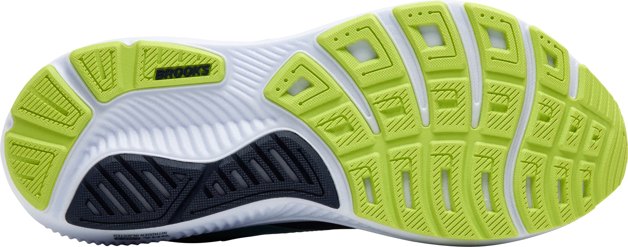 Pressure Mapping Brooks Ghost 17 Mens Running Shoes - Blue