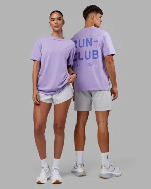 Simple yet stylish Love The Run FLXCotton Tee Oversize - Violet Ray-Royal Purple