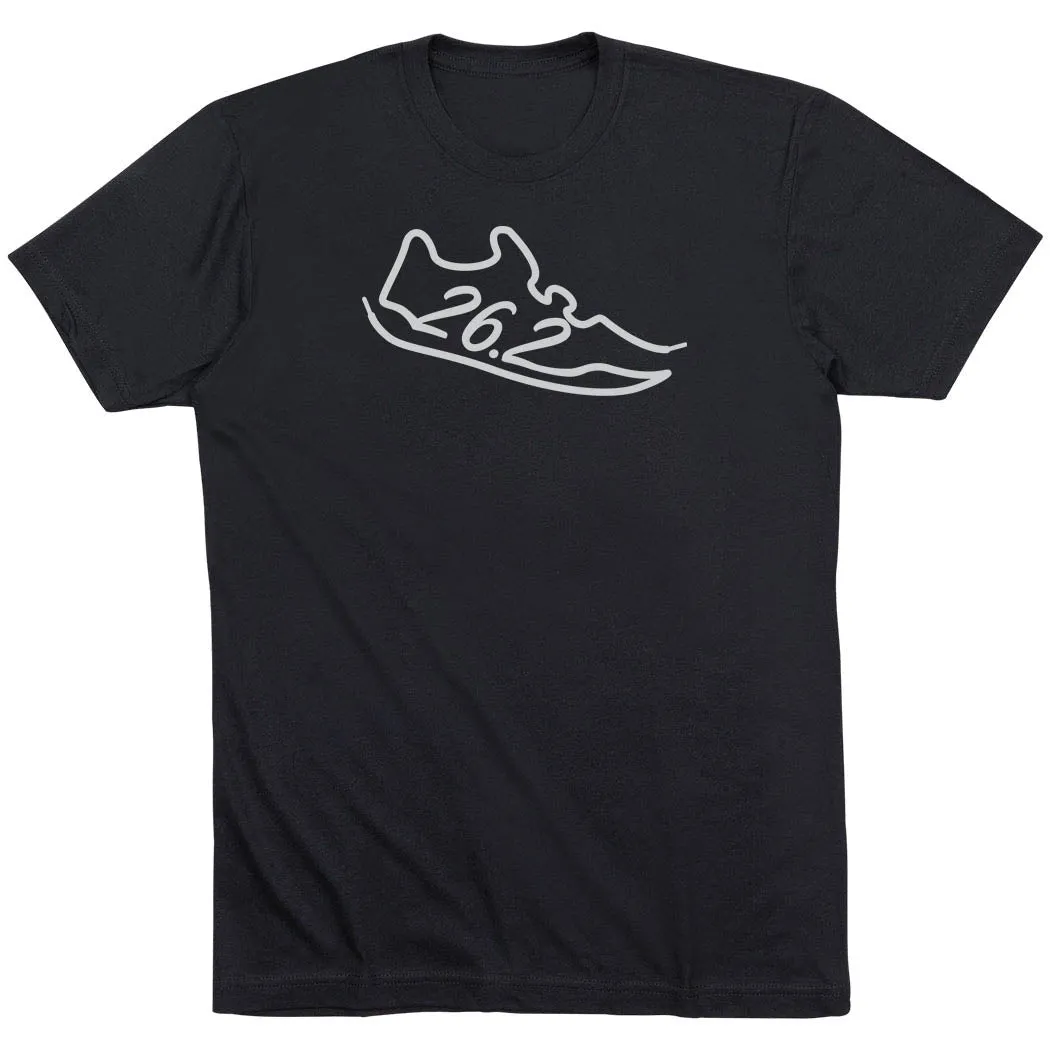 Outdoor Activity Running Short Sleeve T-Shirt - 26.2 Run Shoe