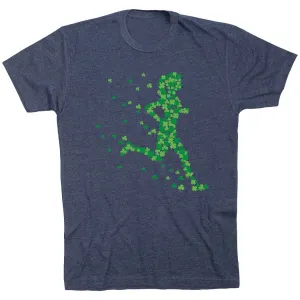 Running Short Sleeve T-Shirt - Lucky Runner Girl Printed uniqueness