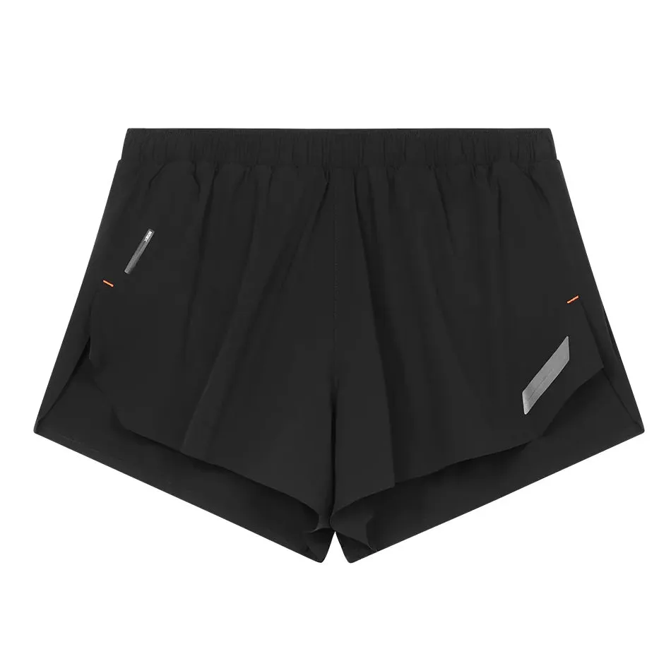 Vegan Mood Layered Clothing Women's Split Shorts Black