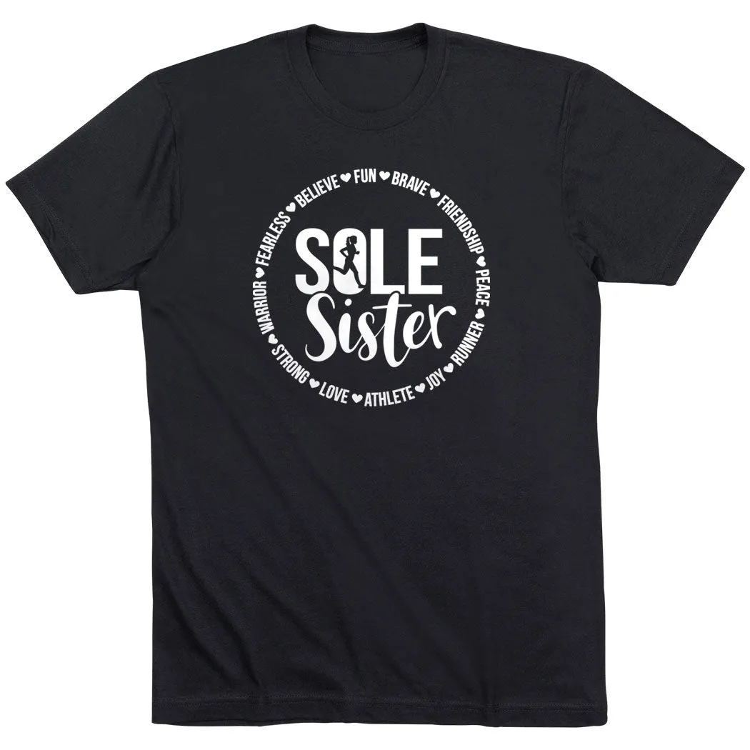 Running Short Sleeve T-Shirt - Sole Sister Gym workout Chic Vibes