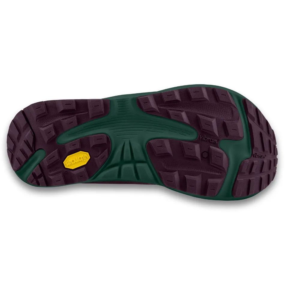 Topo Women's Ultraventure 4 Trail Running Shoes in Purple/Dark Teal SS25 Pressure Zone Mapping