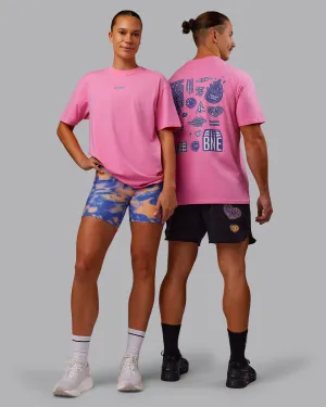 CFT BNE 25 FLXCotton Oversized Tee - Candy Pink-Purple Opulence Sport Layer Fit