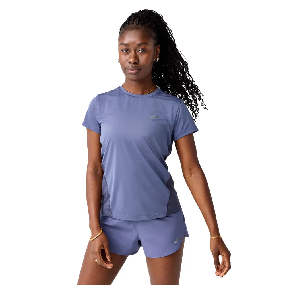 Brooks Sprint Free 3.0 Short Sleeve Women's Running Tee - Nightshadow/Dk Nightshadow Comfy All-Day