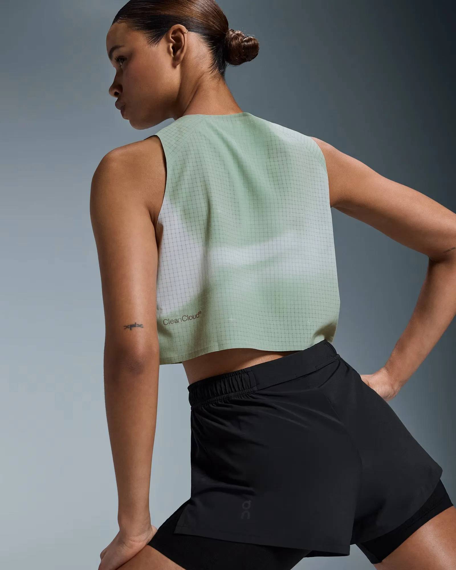 Women's Pace Tank Sage low altitude use Fresh Smooth