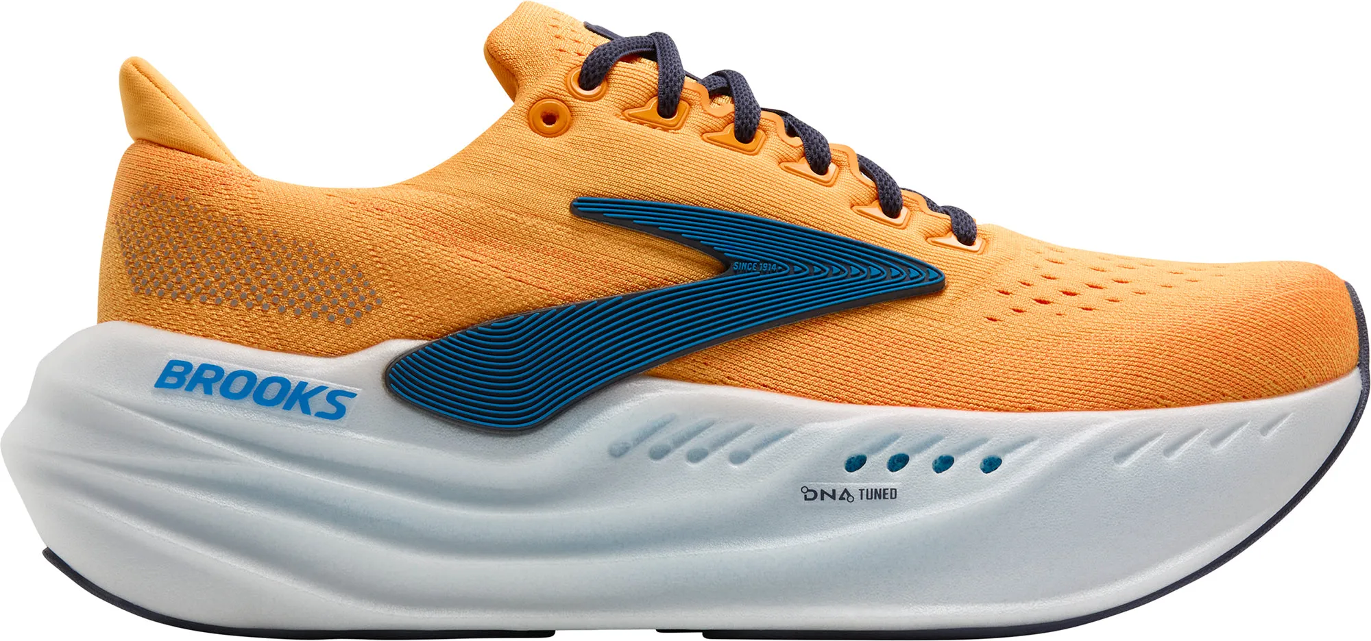 Smooth surface running cross - country running Brooks Glycerin Max Mens Running Shoes - Orange