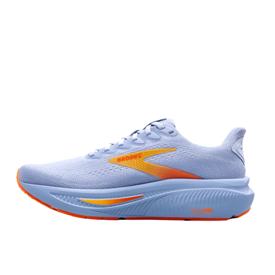 Comfortable Toe amateur joggers' shoes Brooks Women's Ghost 17 Running Shoes in Blue Heron/White/Orange AW25