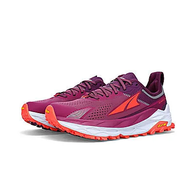 Altra Women's Olympus 5 (Purple Orange) Non Slip Tread Pattern Hyper Responsive Core