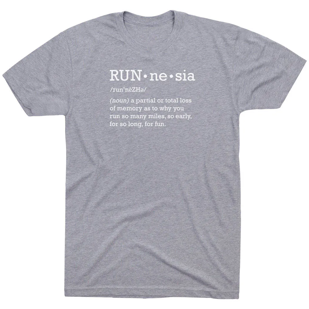 Running Short Sleeve T-Shirt - RUNnesia Subtle Logo Placement Sport Fit