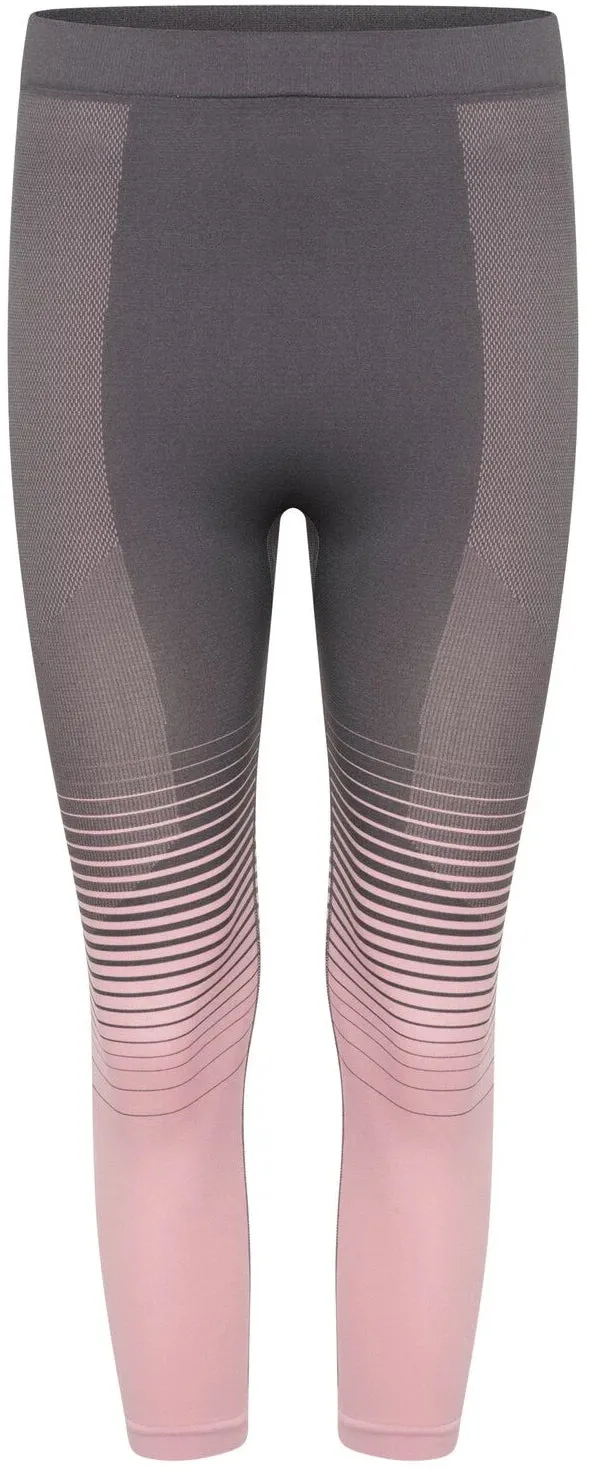 Dare2B In The Zone 3/4 Womens Baselayer Tights - Grey Stretch Fit Fitness Lover Body Shaping Fitness Training