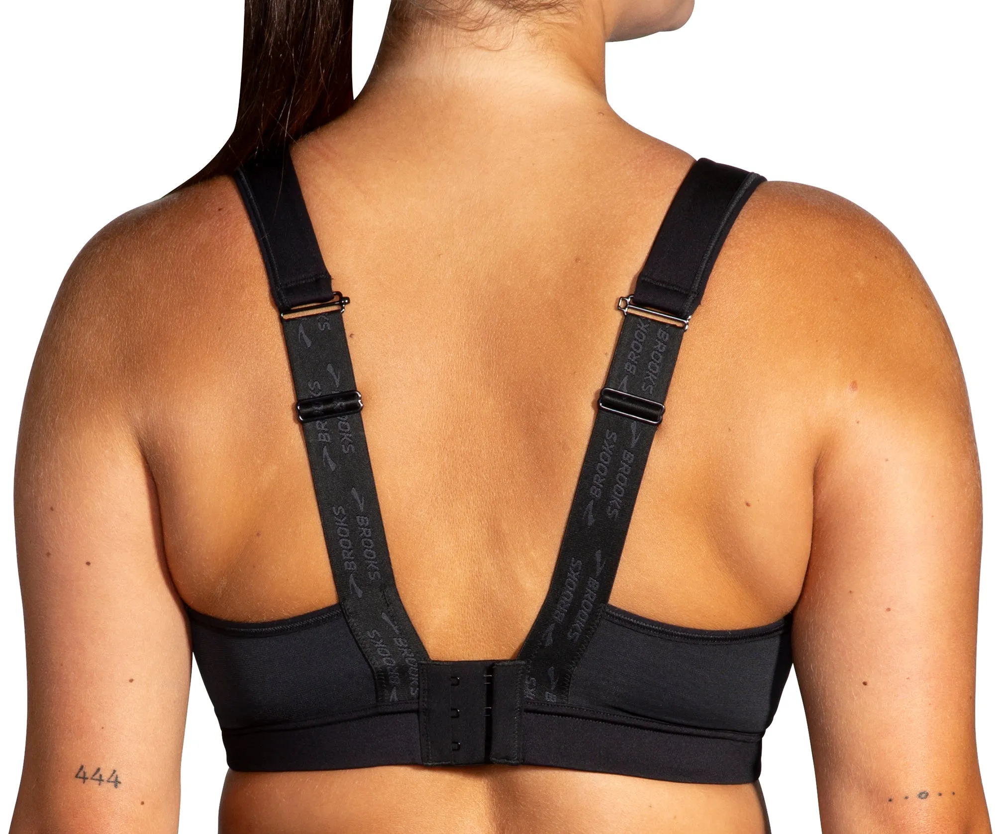 Brooks Convertible 2.0 Womens Sports Bra - Black Flexible Design Secure Band