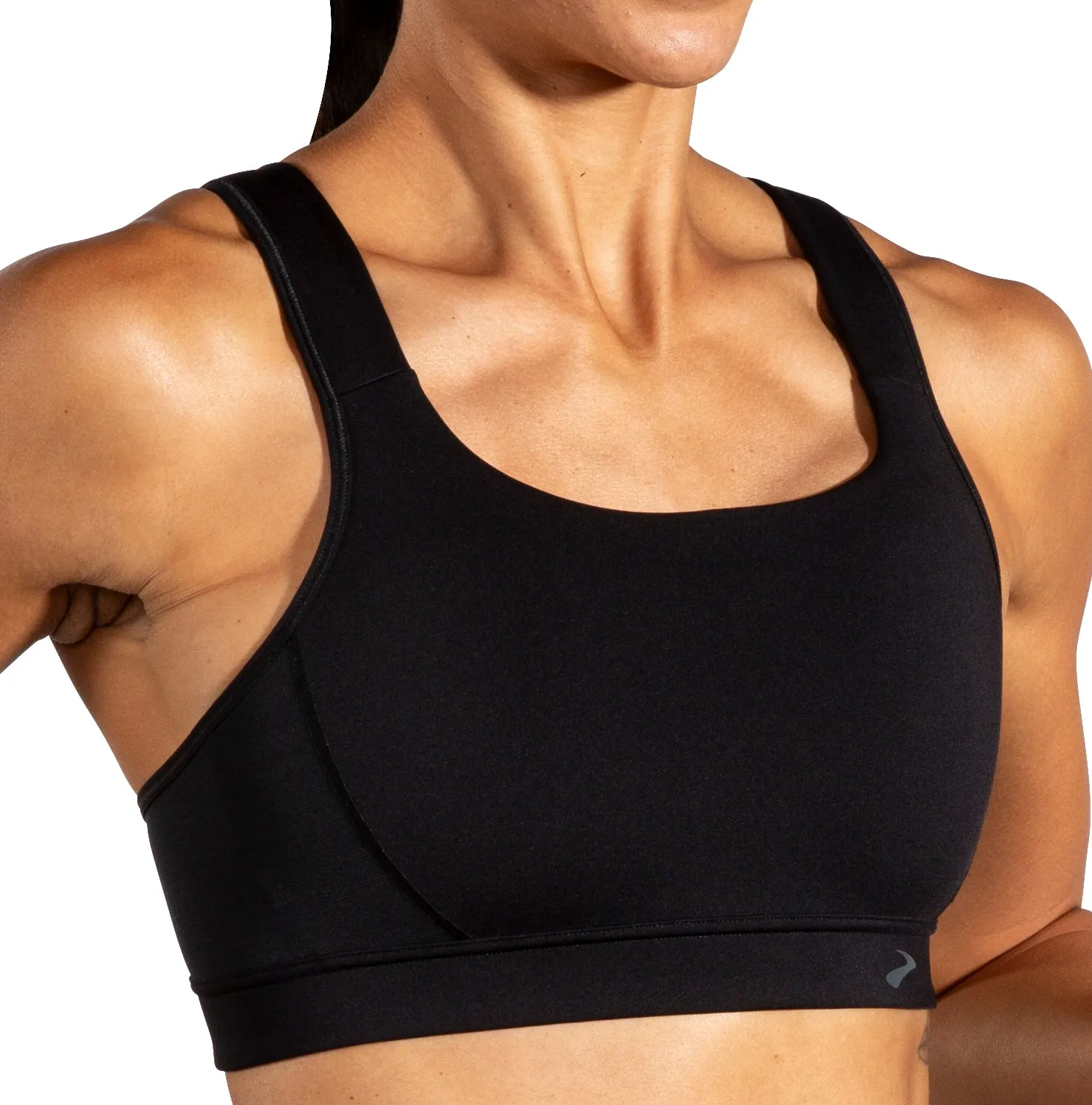 Brooks Convertible 2.0 Womens Sports Bra - Black Wireless Support System