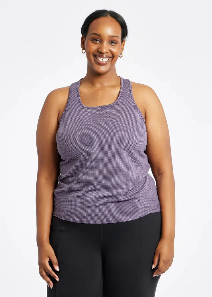 Flexible Ribbing Oiselle | Flyout Racerback Tank | Women's | Twilight