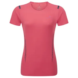Comfy Layer Wear Ronhill Tech Race Short Sleeve Women's Running Tee - Sunset/Razzmatazz