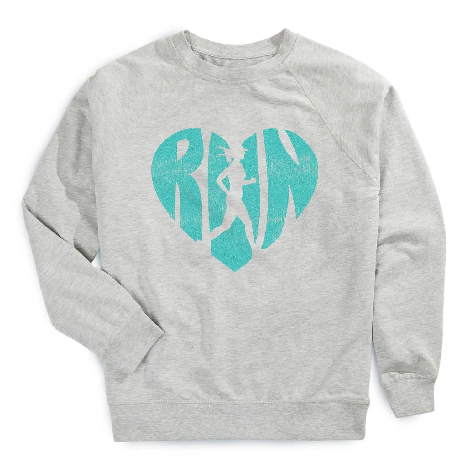 Running Raglan Crew Neck Pullover - Love The Run Fashion Trend
