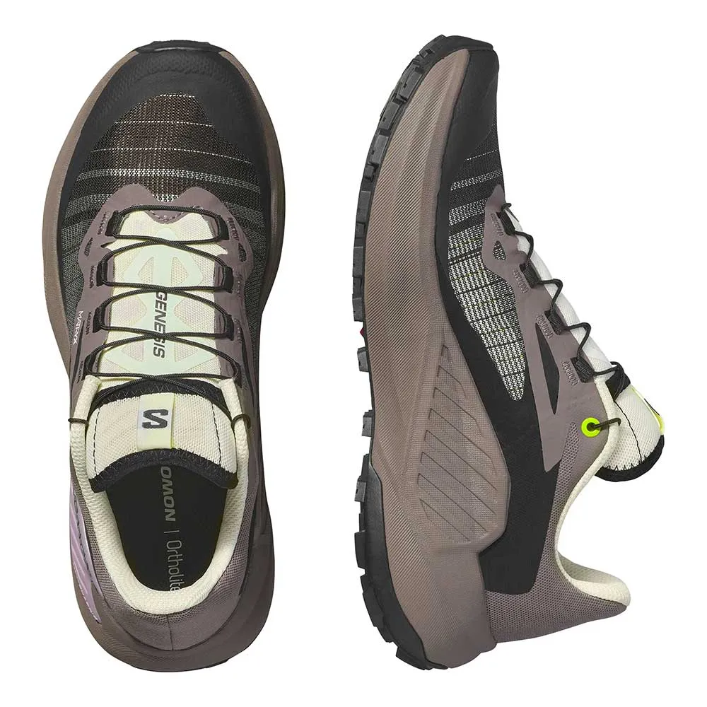 Women's Genesis Running Shoe - Iron/Vanilla Ice/Cyclamen - Regular (B) Multi Surface Traction