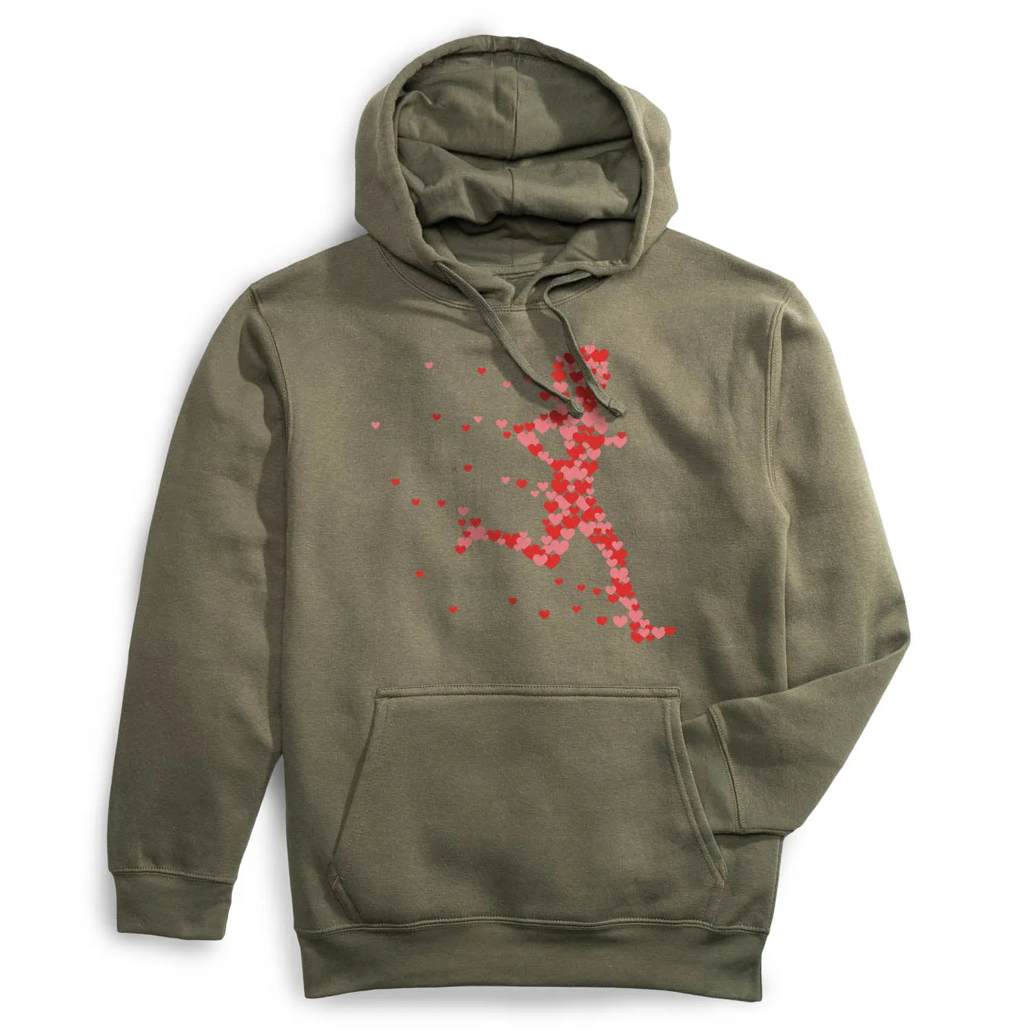 ButterySoftTexture Reinforced Stitching Statement Fleece Hoodie - Heartfelt Runner Girl
