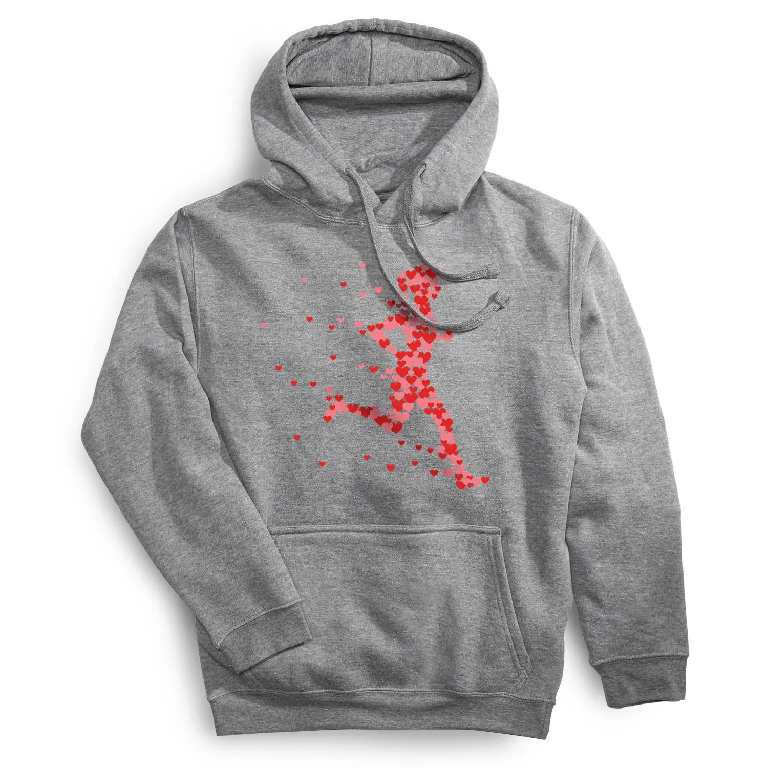 SustainableProduction Statement Fleece Hoodie - Heartfelt Runner Girl