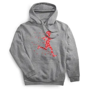 ReflectiveDetails Statement Fleece Hoodie - Heartfelt Runner Girl