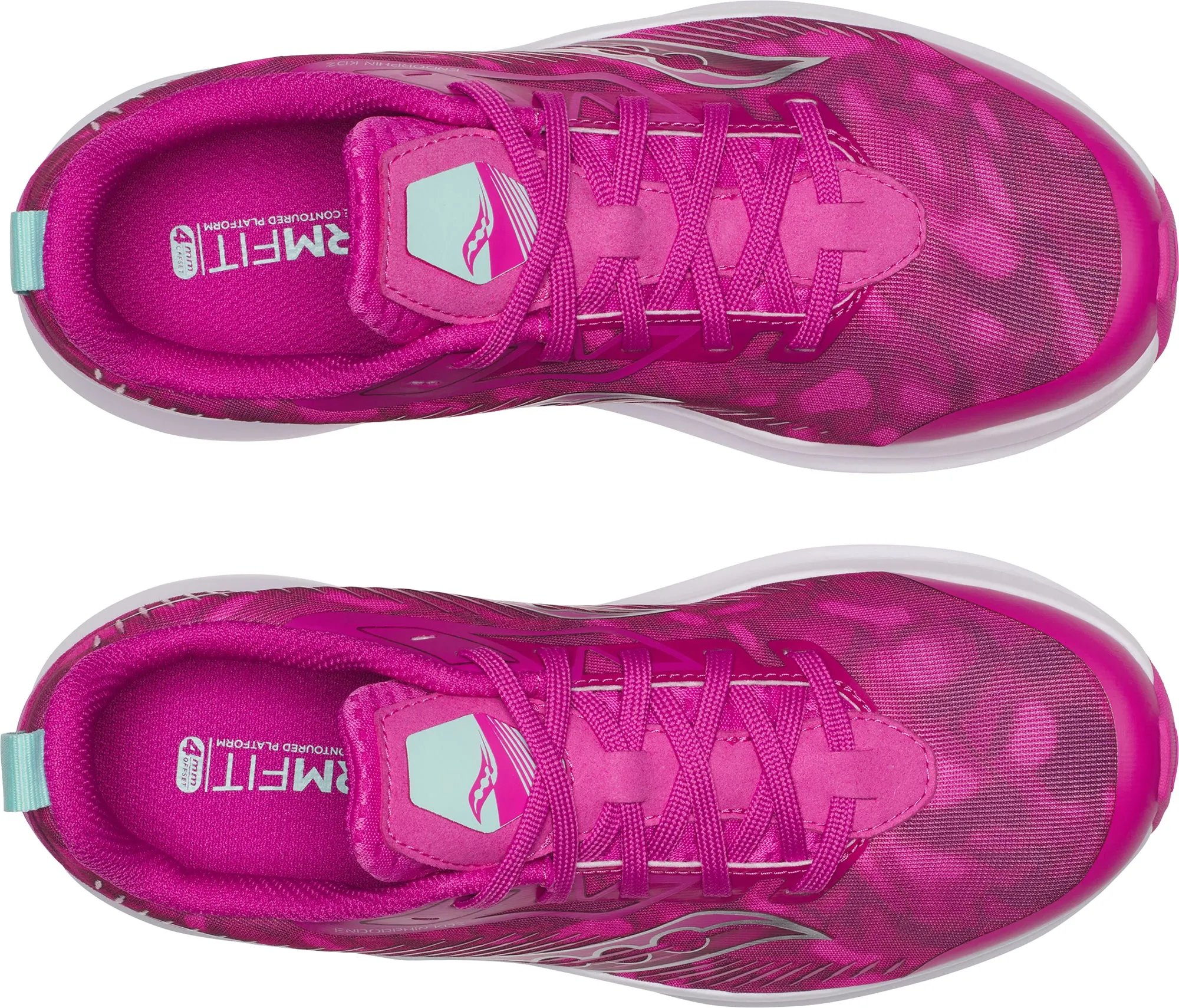 Vertical Height Offset easy - to - put - on - simplicity shoes Saucony Endorphin KDZ Junior Running Shoes - Pink