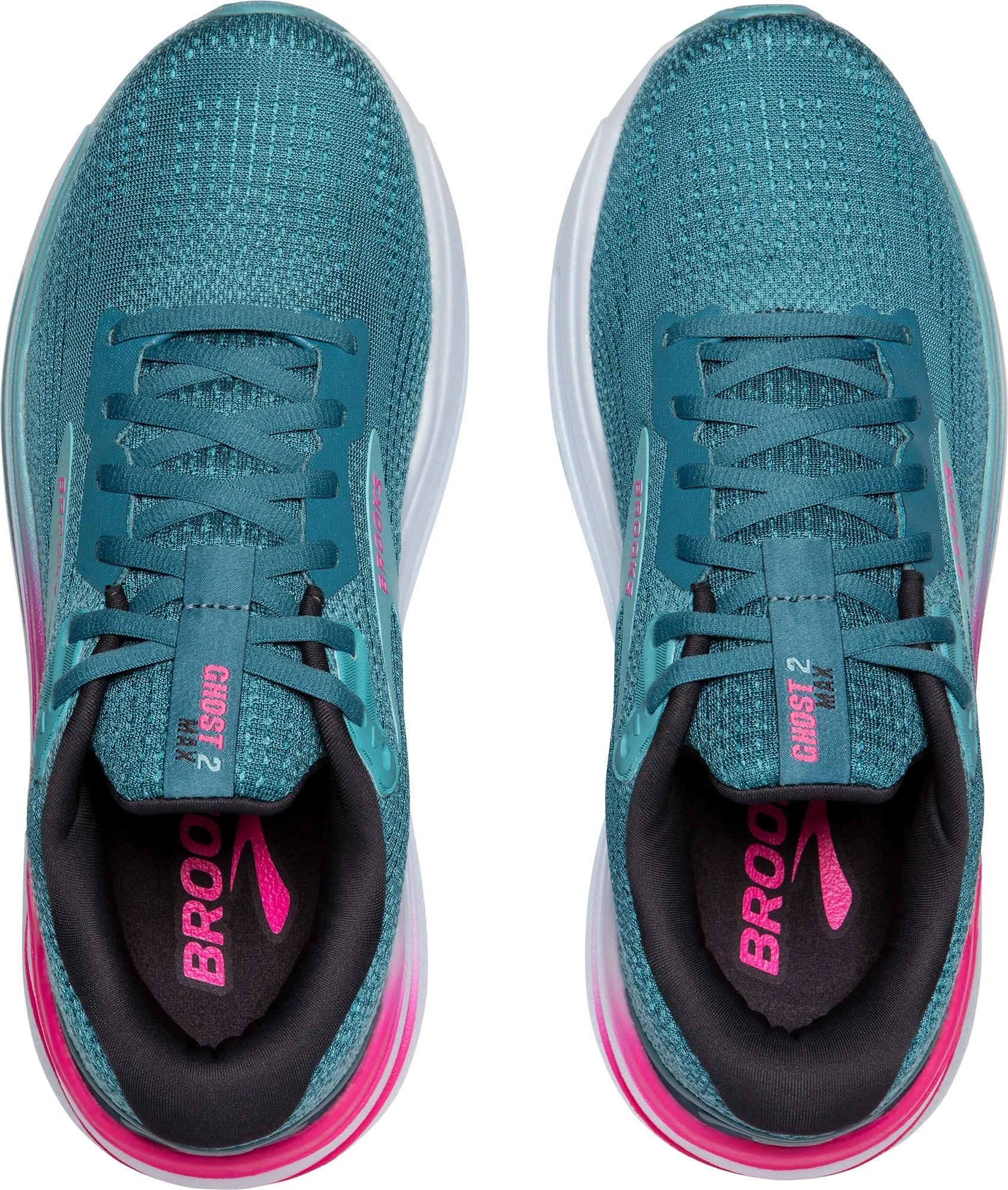 Brooks Ghost Max 2 Womens Running Shoes - Blue outdoor running option dot - pattern shoes