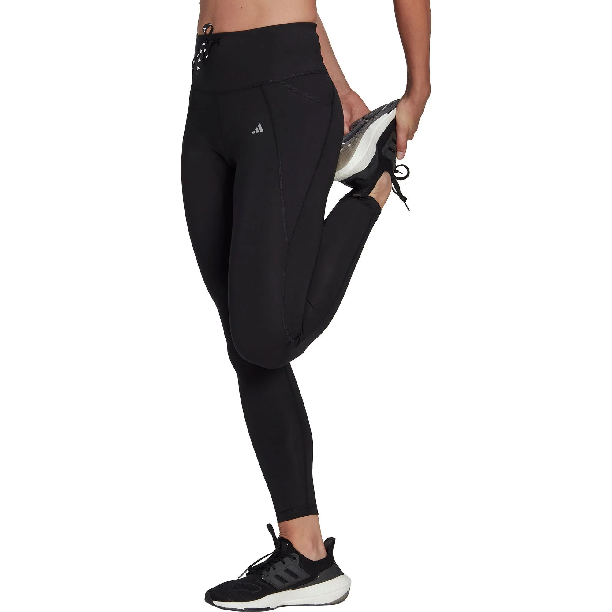 adidas Essentials Womens 7/8 Running Tights - Black Extra Soft Studio Practice Evening Walk Casual Wearer