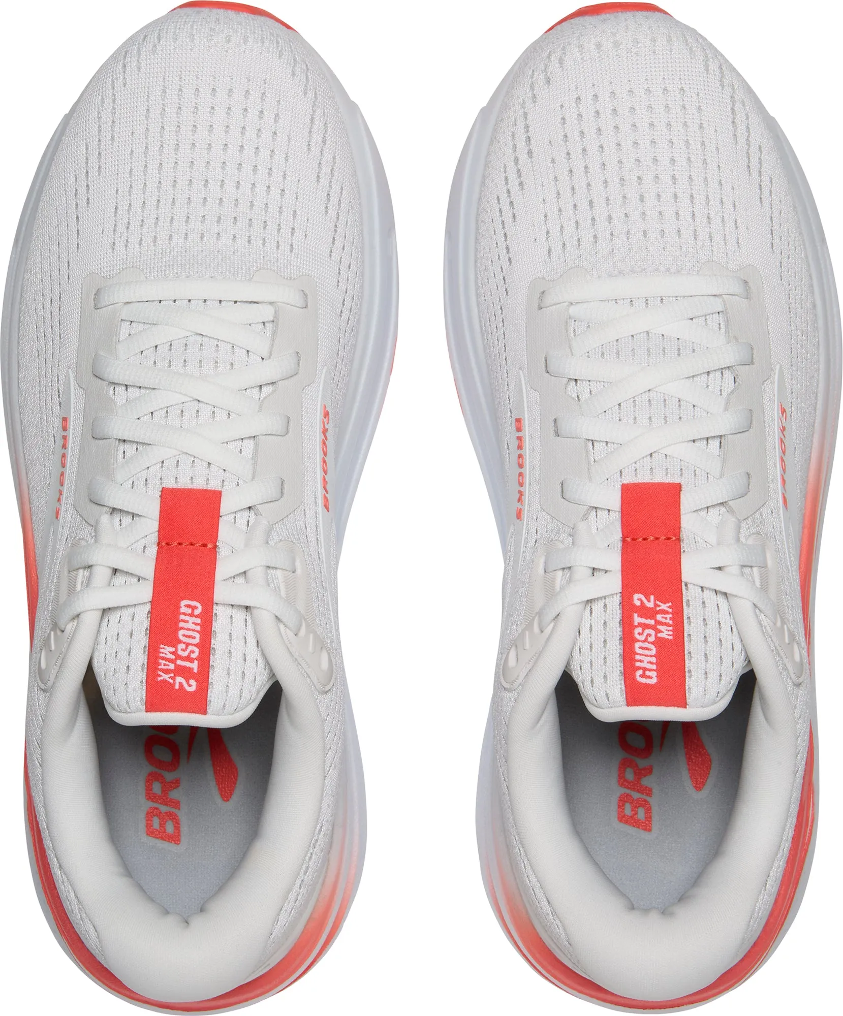 Brooks Ghost Max 2 Womens Running Shoes - White left - right specific shoes premium - quality running shoes