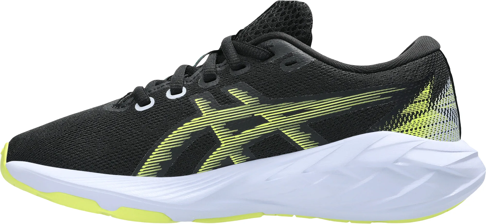Dynamic Fit Lacing Asics NovaBlast 5 GS Junior Running Shoes - Black
