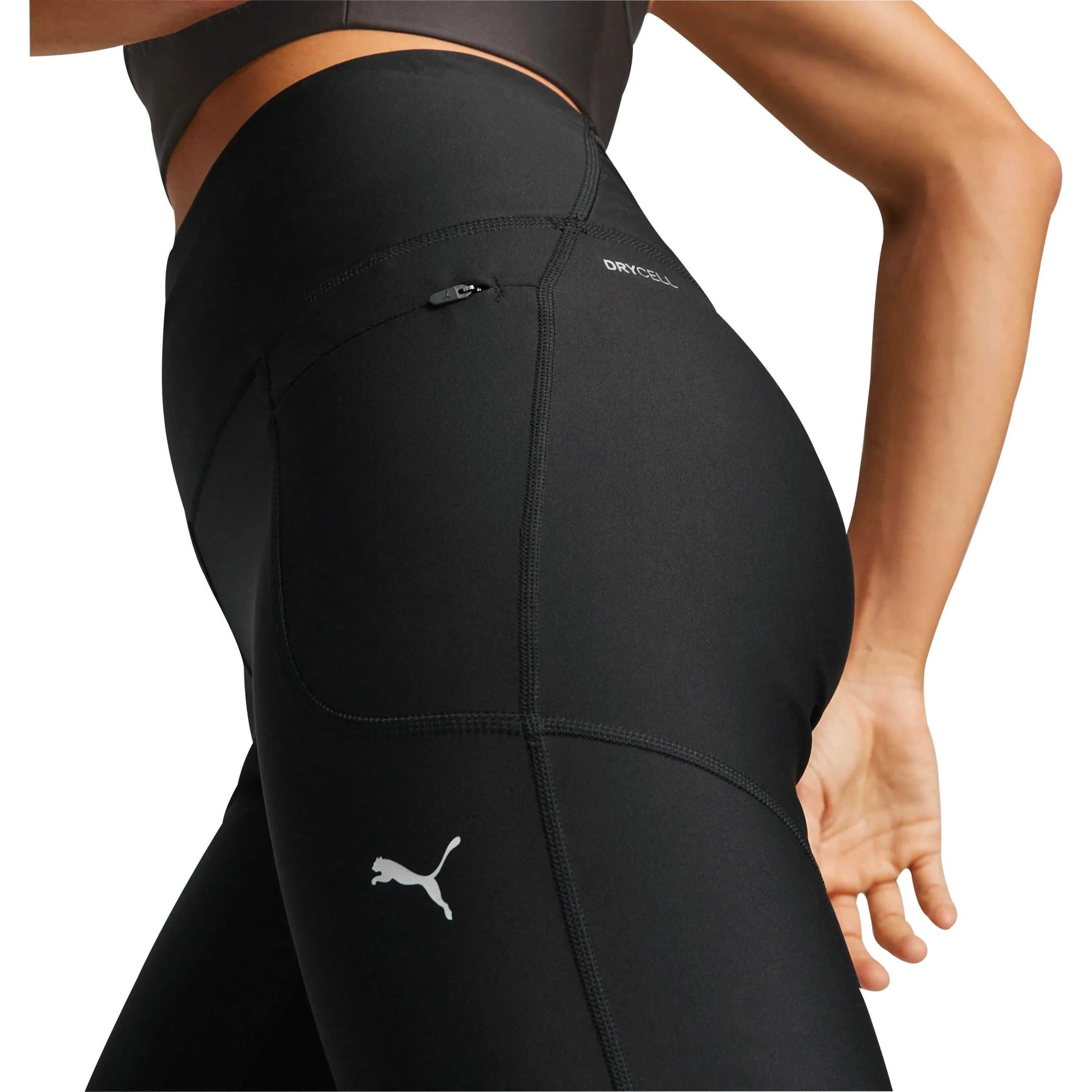 High Waist Casual Wearer Puma Run Ultraform Womens Long Running Tights - Black
