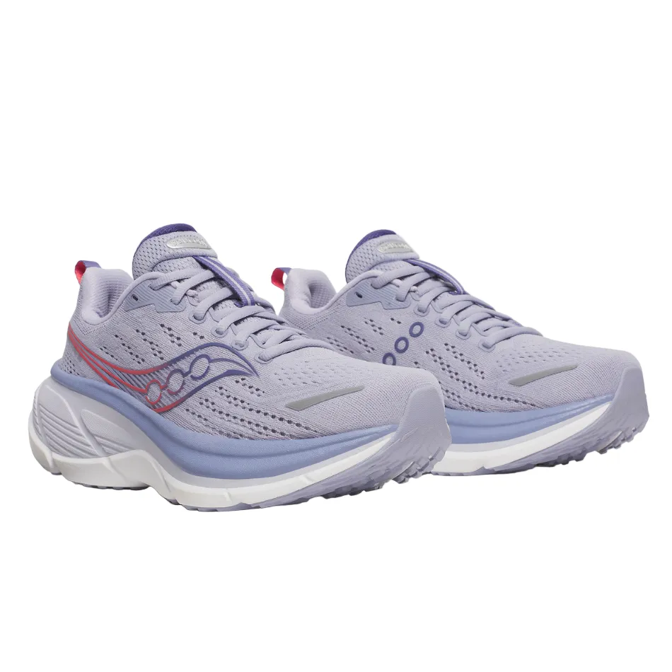 comfort - technology Comfort Moisture Wicking Saucony Women's Hurricane 25 Running Shoes in Thistle/Aster - Online Exclusive