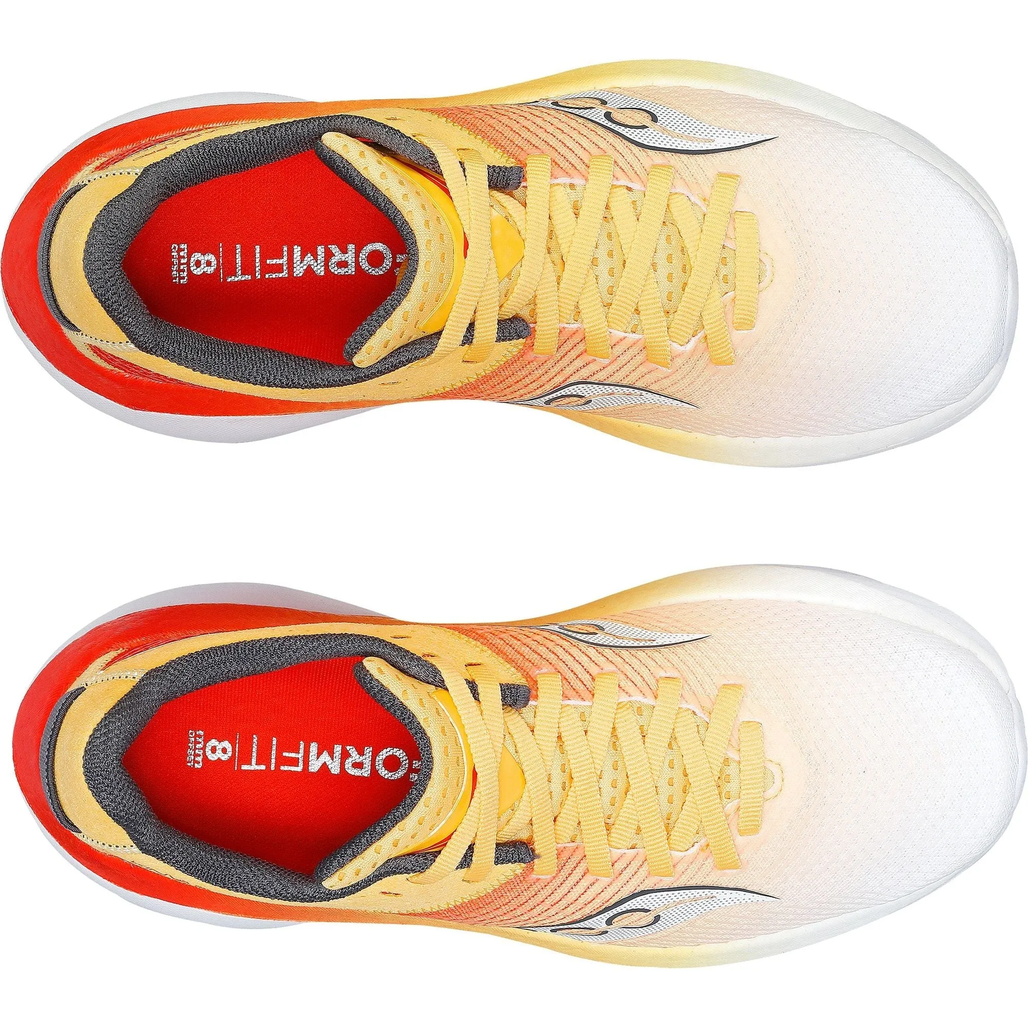 Saucony Kinvara Pro Womens Running Shoes - Yellow cross - trainer