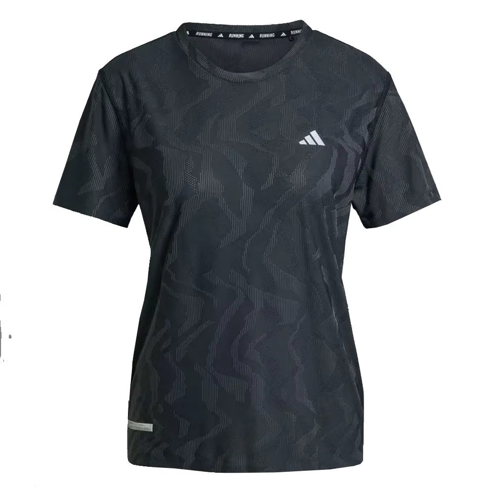 Adidas Ultimate Airchill Engineered Women's Running T-Shirt- Black Soft Wearable