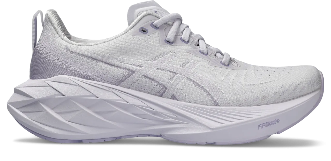 energy - returning sole shoe feature Stability running Women??s Novablast 4 (020 - Lilac Hint/Faded Ash Rock)