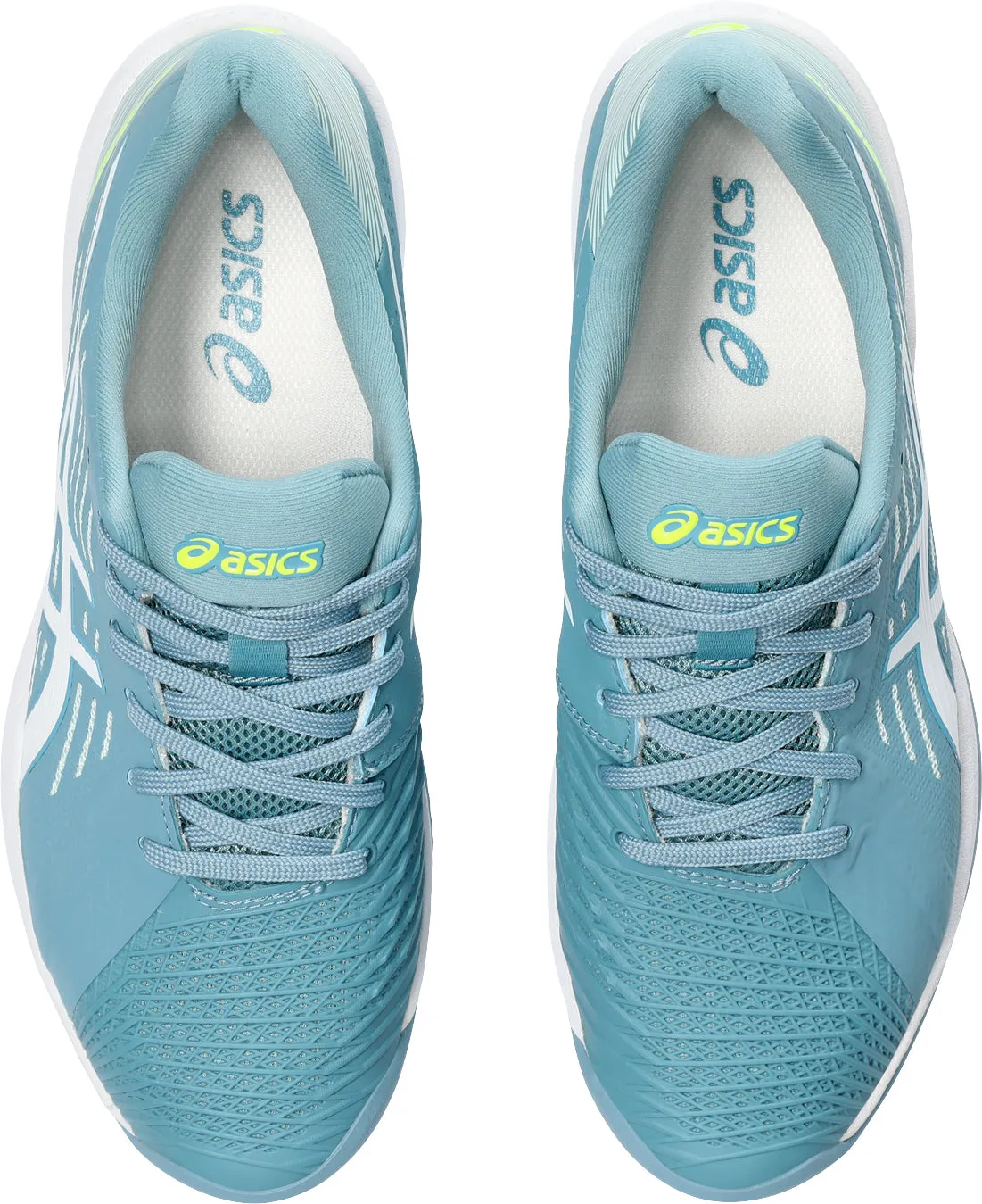 Carbon Neutral Materials Thermoplastic Uppers Asics Solution Swift FF Clay Womens Tennis Shoes - Blue